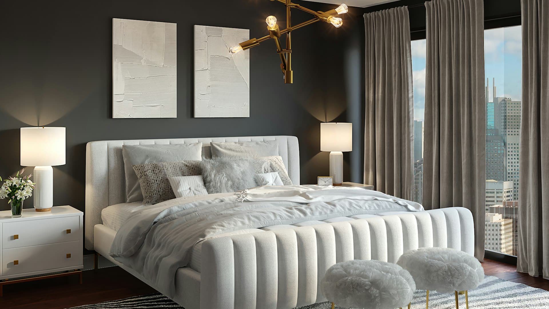 Master Bedroom — Quiet-luxury master suites